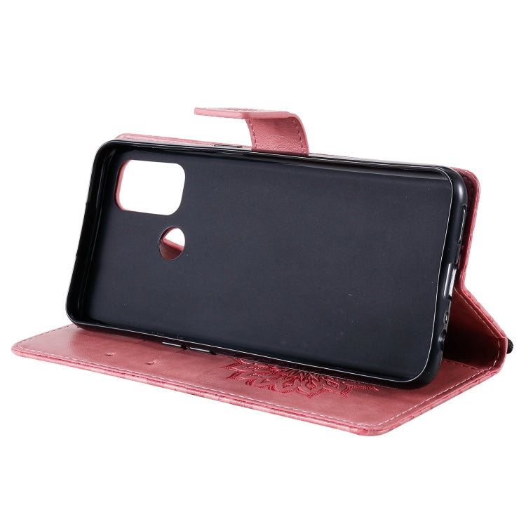 For OPPO A53(2020) / A33(2020) / A53s / A32 Sun Embossing Pattern Horizontal Flip Leather Case with Card Slot & Holder & Wallet & Lanyard