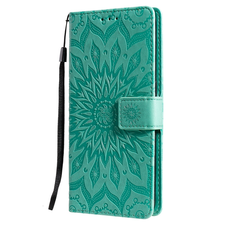 For OPPO A53(2020) / A33(2020) / A53s / A32 Sun Embossing Pattern Horizontal Flip Leather Case with Card Slot & Holder & Wallet & Lanyard