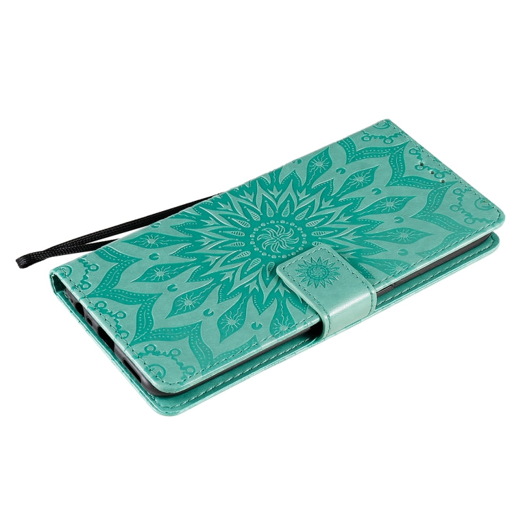 For OPPO A53(2020) / A33(2020) / A53s / A32 Sun Embossing Pattern Horizontal Flip Leather Case with Card Slot & Holder & Wallet & Lanyard