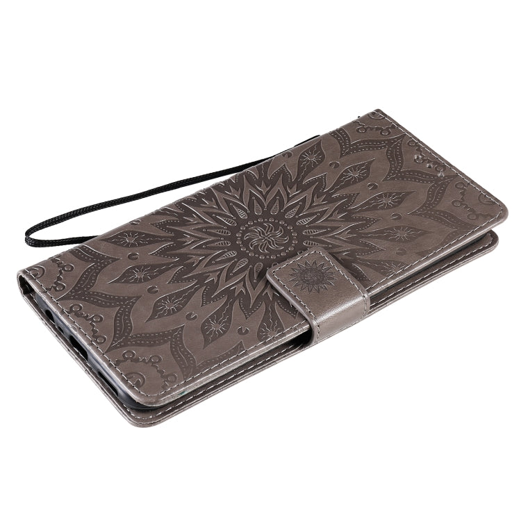 For OPPO A53(2020) / A33(2020) / A53s / A32 Sun Embossing Pattern Horizontal Flip Leather Case with Card Slot & Holder & Wallet & Lanyard