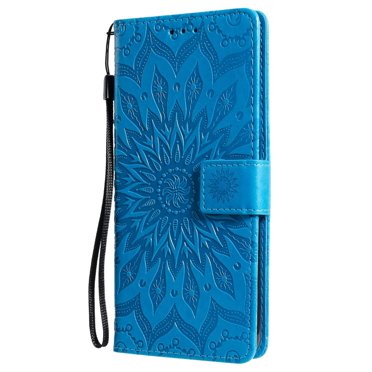 For OPPO A53(2020) / A33(2020) / A53s / A32 Sun Embossing Pattern Horizontal Flip Leather Case with Card Slot & Holder & Wallet & Lanyard