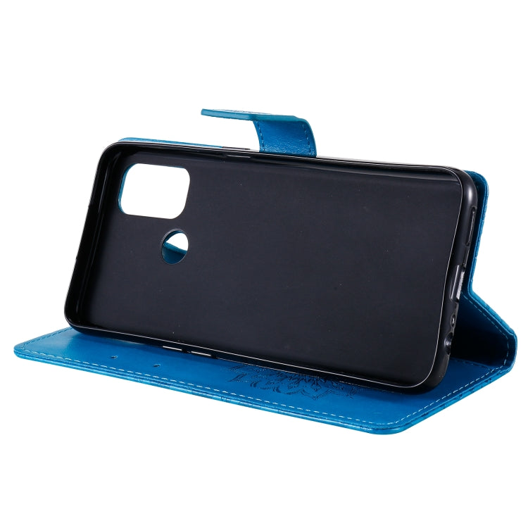 For OPPO A53(2020) / A33(2020) / A53s / A32 Sun Embossing Pattern Horizontal Flip Leather Case with Card Slot & Holder & Wallet & Lanyard