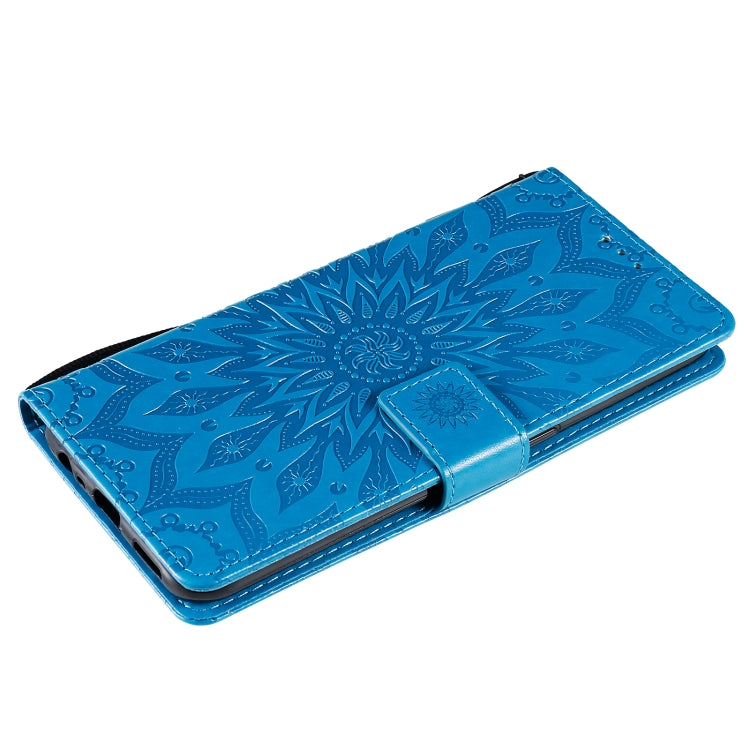For OPPO A53(2020) / A33(2020) / A53s / A32 Sun Embossing Pattern Horizontal Flip Leather Case with Card Slot & Holder & Wallet & Lanyard