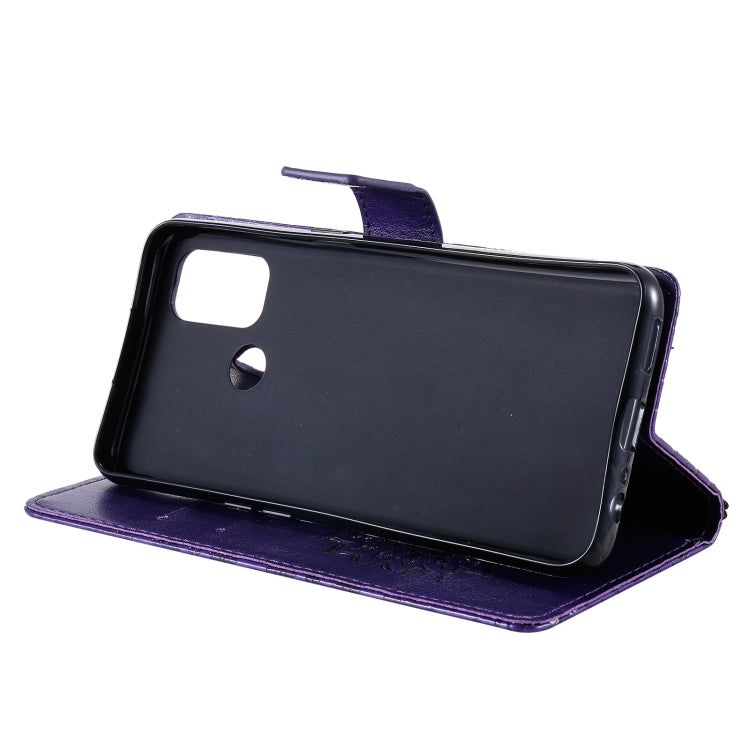 For OPPO A53(2020) / A33(2020) / A53s / A32 Sun Embossing Pattern Horizontal Flip Leather Case with Card Slot & Holder & Wallet & Lanyard