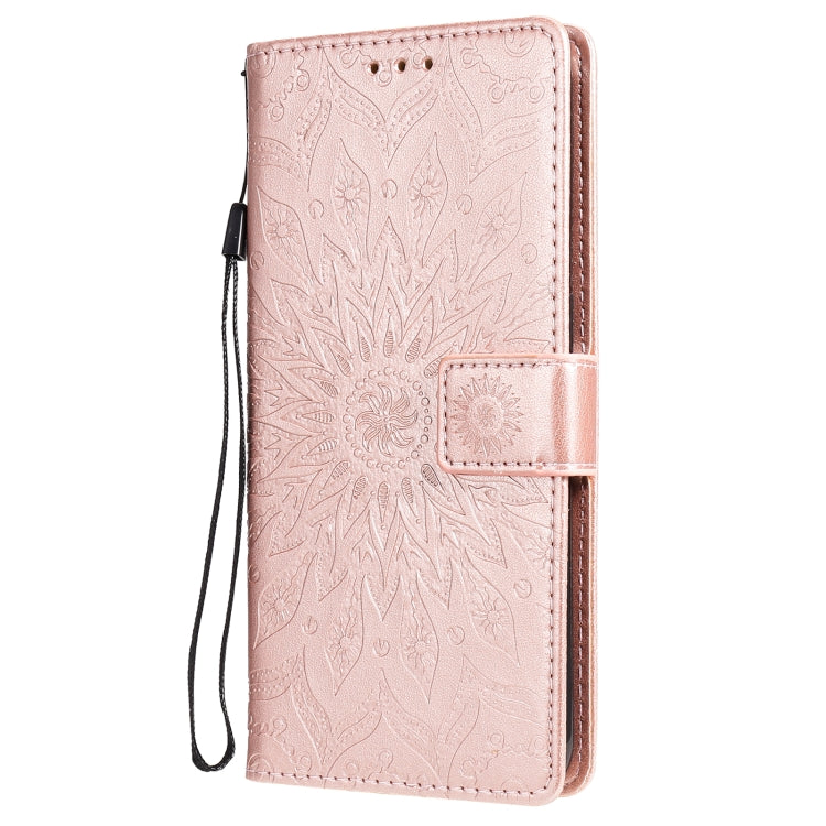 For OPPO A53(2020) / A33(2020) / A53s / A32 Sun Embossing Pattern Horizontal Flip Leather Case with Card Slot & Holder & Wallet & Lanyard