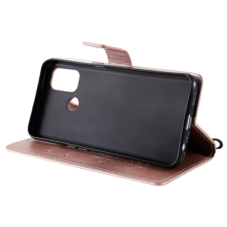For OPPO A53(2020) / A33(2020) / A53s / A32 Sun Embossing Pattern Horizontal Flip Leather Case with Card Slot & Holder & Wallet & Lanyard