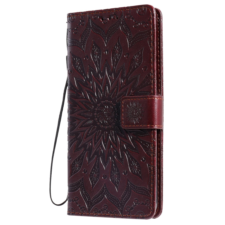 For OPPO A53(2020) / A33(2020) / A53s / A32 Sun Embossing Pattern Horizontal Flip Leather Case with Card Slot & Holder & Wallet & Lanyard
