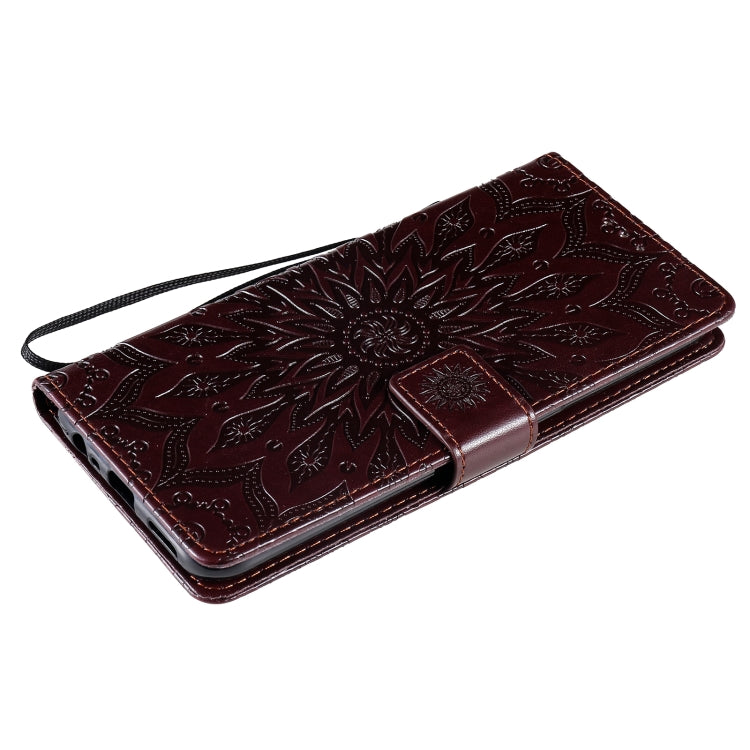 For OPPO A53(2020) / A33(2020) / A53s / A32 Sun Embossing Pattern Horizontal Flip Leather Case with Card Slot & Holder & Wallet & Lanyard