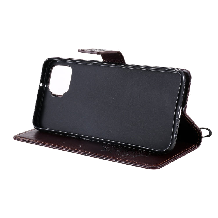For OPPO F17 / A73 Sun Embossing Pattern Horizontal Flip Leather Case with Card Slot & Holder & Wallet & Lanyard