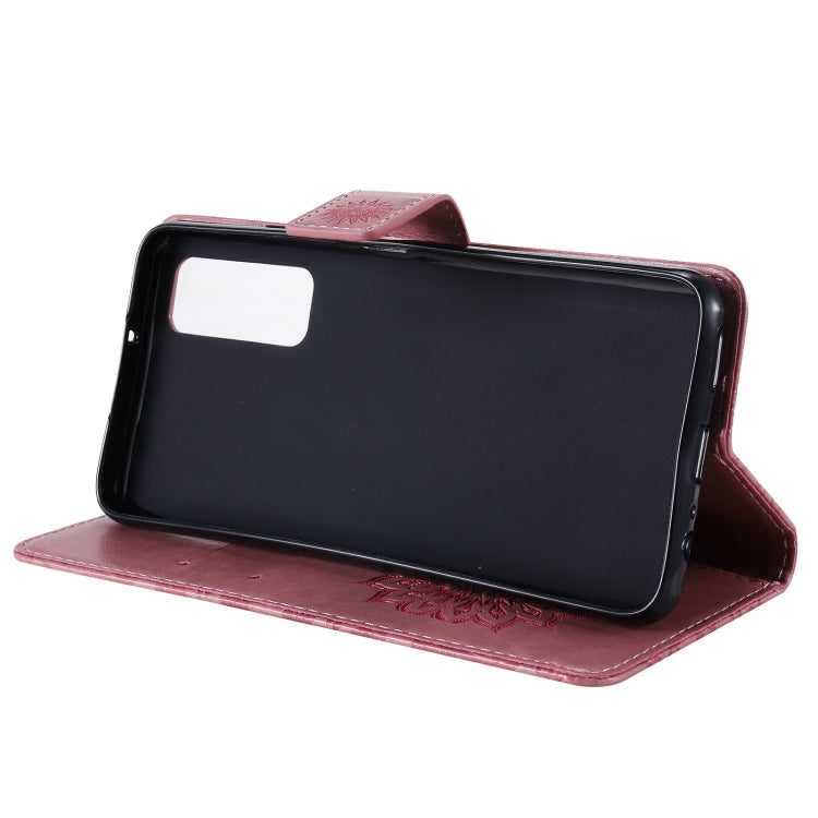 For Huawei P Smart 2021 Sun Embossing Pattern Horizontal Flip Leather Case with Card Slot & Holder & Wallet & Lanyard