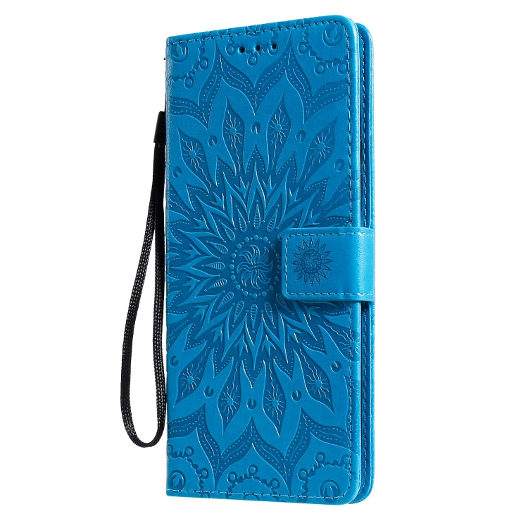 For Huawei P Smart 2021 Sun Embossing Pattern Horizontal Flip Leather Case with Card Slot & Holder & Wallet & Lanyard