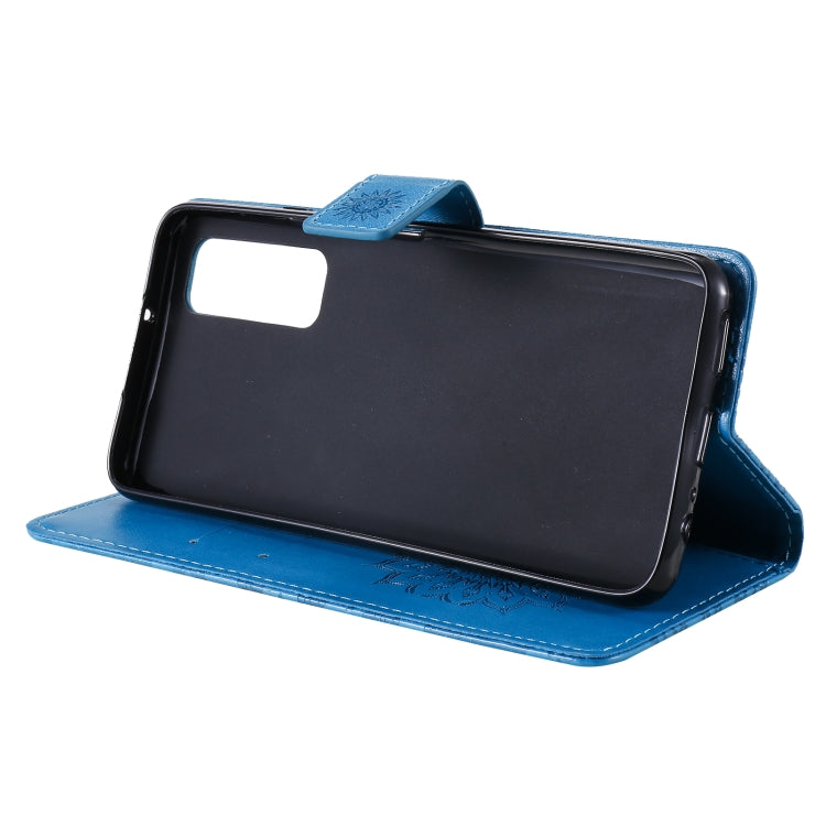 For Huawei P Smart 2021 Sun Embossing Pattern Horizontal Flip Leather Case with Card Slot & Holder & Wallet & Lanyard