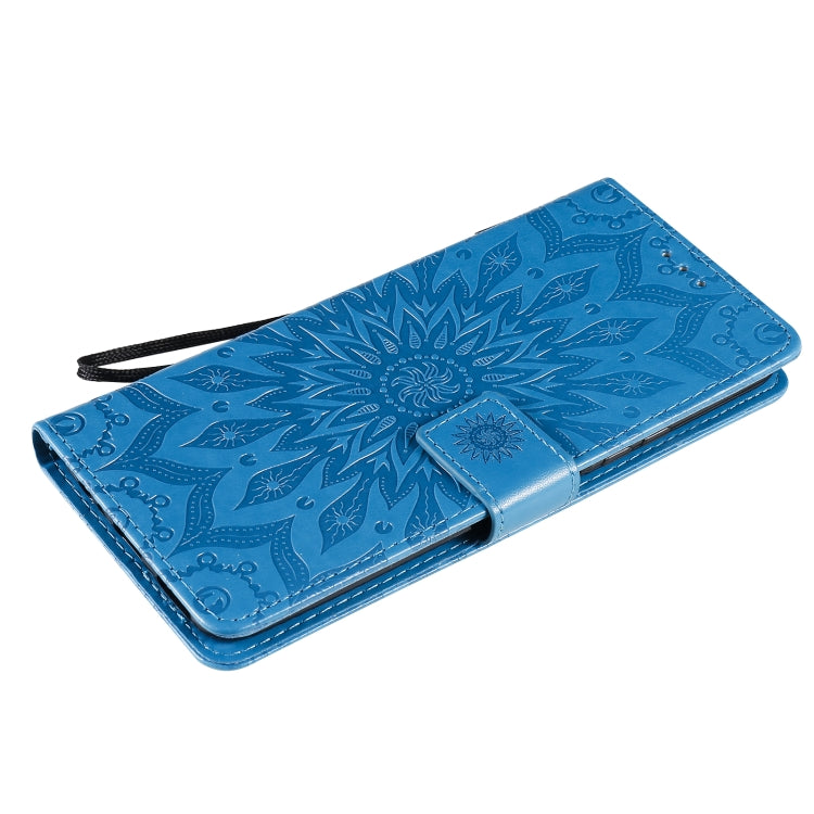 For Huawei P Smart 2021 Sun Embossing Pattern Horizontal Flip Leather Case with Card Slot & Holder & Wallet & Lanyard