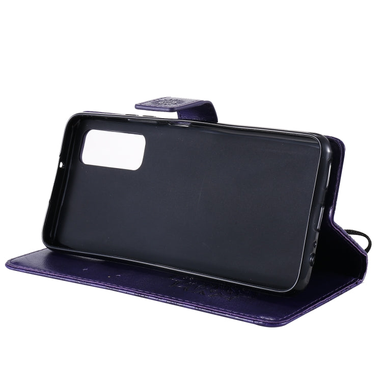 For Huawei P Smart 2021 Sun Embossing Pattern Horizontal Flip Leather Case with Card Slot & Holder & Wallet & Lanyard