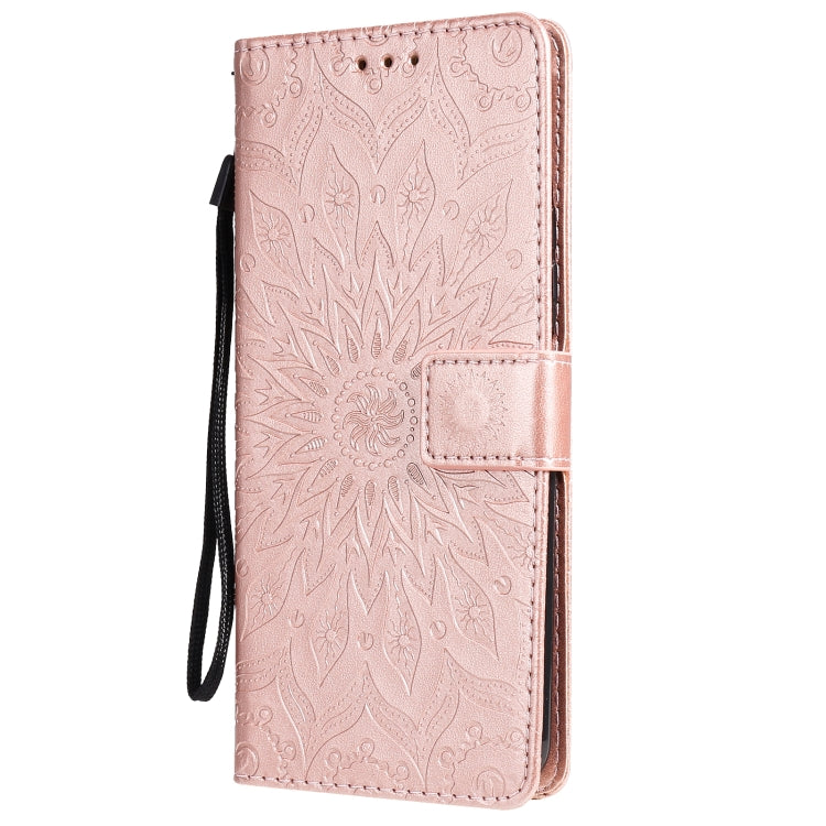 For Huawei P Smart 2021 Sun Embossing Pattern Horizontal Flip Leather Case with Card Slot & Holder & Wallet & Lanyard