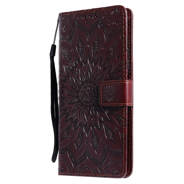 For Huawei P Smart 2021 Sun Embossing Pattern Horizontal Flip Leather Case with Card Slot & Holder & Wallet & Lanyard