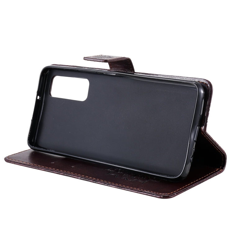 For Huawei P Smart 2021 Sun Embossing Pattern Horizontal Flip Leather Case with Card Slot & Holder & Wallet & Lanyard