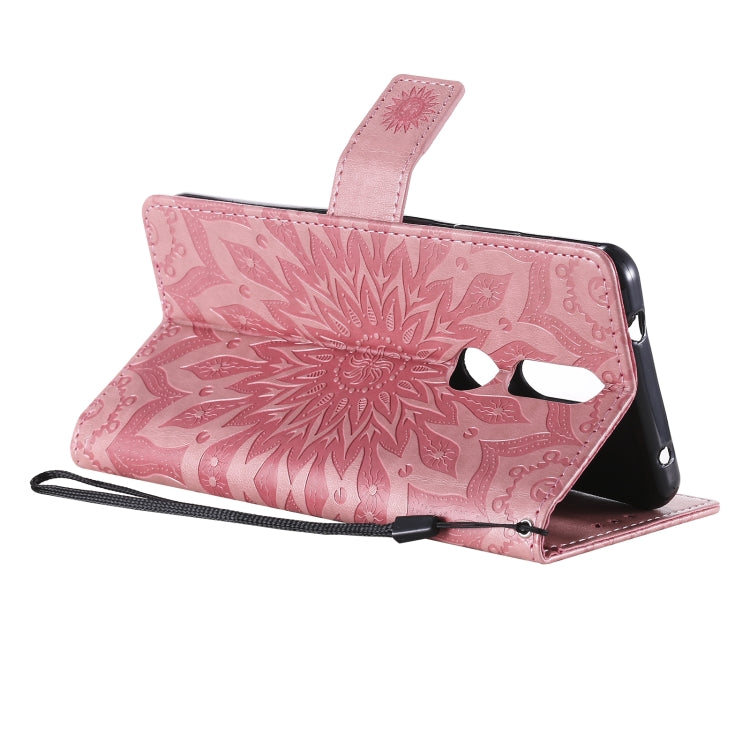 For Nokia 2.4 Sun Embossing Pattern Horizontal Flip Leather Case with Card Slot & Holder & Wallet & Lanyard