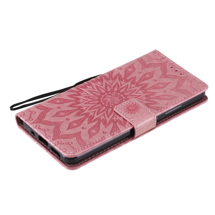 For Nokia 2.4 Sun Embossing Pattern Horizontal Flip Leather Case with Card Slot & Holder & Wallet & Lanyard