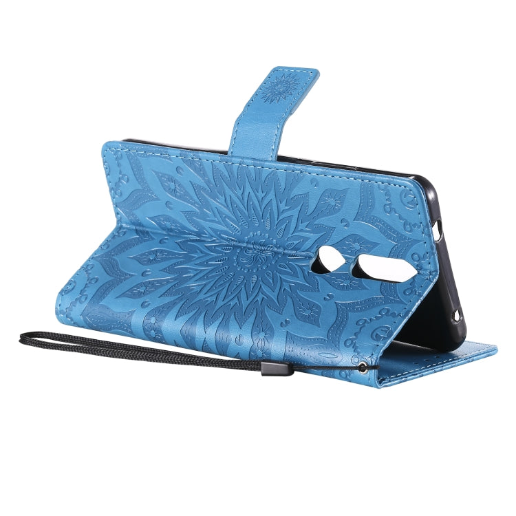 For Nokia 2.4 Sun Embossing Pattern Horizontal Flip Leather Case with Card Slot & Holder & Wallet & Lanyard