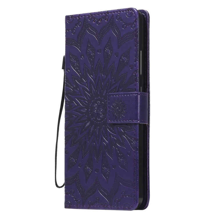 For Nokia 2.4 Sun Embossing Pattern Horizontal Flip Leather Case with Card Slot & Holder & Wallet & Lanyard