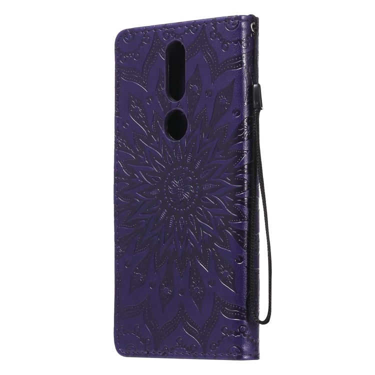 For Nokia 2.4 Sun Embossing Pattern Horizontal Flip Leather Case with Card Slot & Holder & Wallet & Lanyard