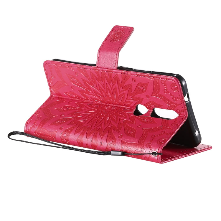 For Nokia 2.4 Sun Embossing Pattern Horizontal Flip Leather Case with Card Slot & Holder & Wallet & Lanyard