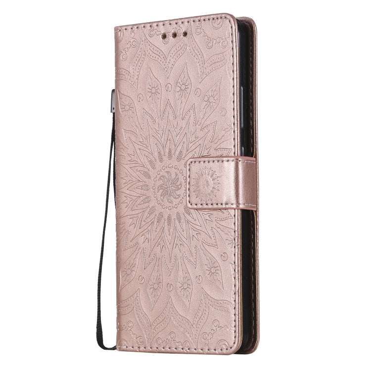 For Nokia 2.4 Sun Embossing Pattern Horizontal Flip Leather Case with Card Slot & Holder & Wallet & Lanyard