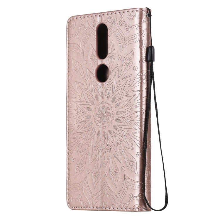 For Nokia 2.4 Sun Embossing Pattern Horizontal Flip Leather Case with Card Slot & Holder & Wallet & Lanyard