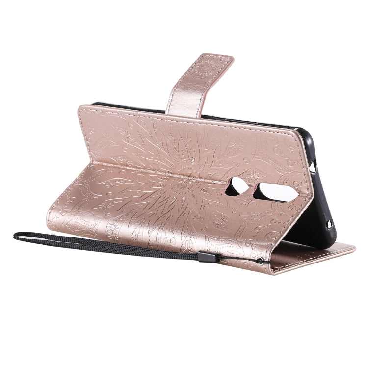 For Nokia 2.4 Sun Embossing Pattern Horizontal Flip Leather Case with Card Slot & Holder & Wallet & Lanyard