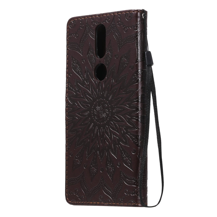 For Nokia 2.4 Sun Embossing Pattern Horizontal Flip Leather Case with Card Slot & Holder & Wallet & Lanyard