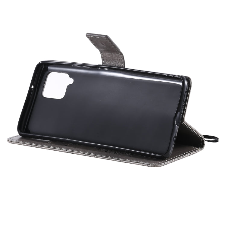 For Samsung Galaxy A42 5G Sun Embossing Pattern Horizontal Flip Leather Case with Card Slot & Holder & Wallet & Lanyard