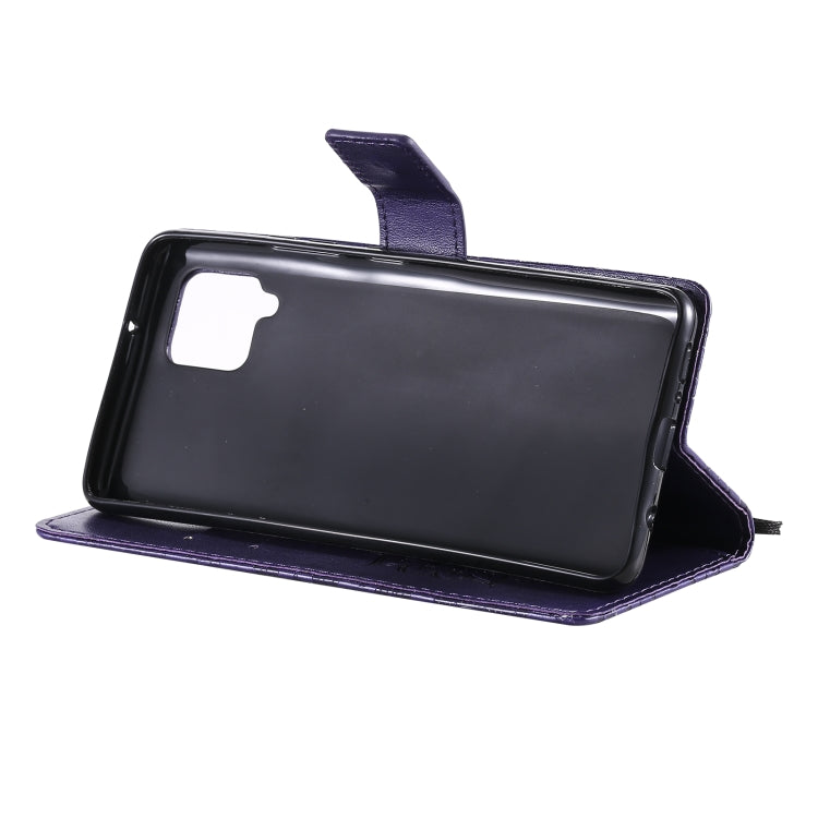 For Samsung Galaxy A42 5G Sun Embossing Pattern Horizontal Flip Leather Case with Card Slot & Holder & Wallet & Lanyard