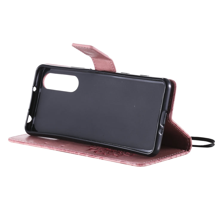 For Sony Xperia5 II Sun Embossing Pattern Horizontal Flip Leather Case with Card Slot & Holder & Wallet & Lanyard