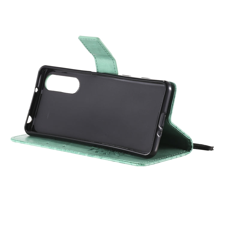 For Sony Xperia5 II Sun Embossing Pattern Horizontal Flip Leather Case with Card Slot & Holder & Wallet & Lanyard