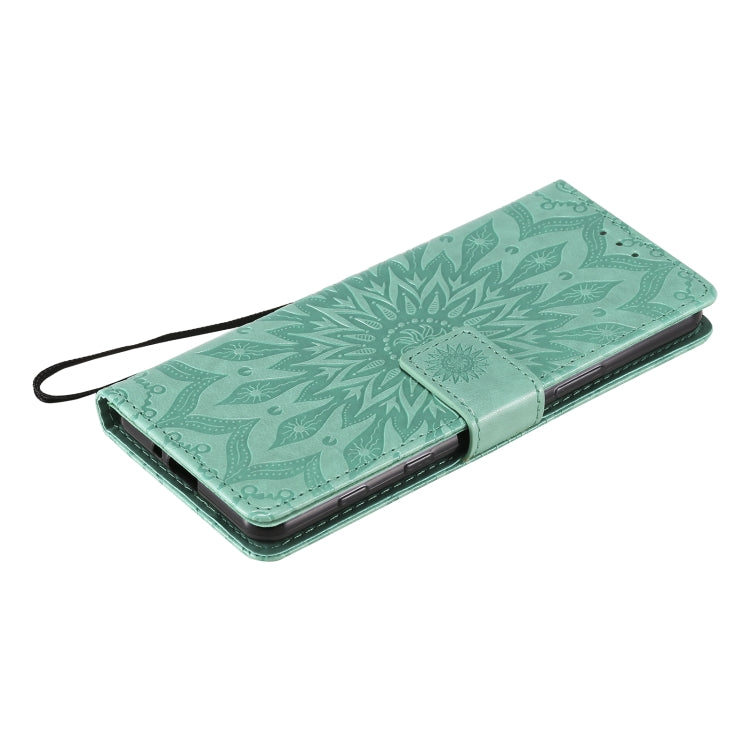 For Sony Xperia5 II Sun Embossing Pattern Horizontal Flip Leather Case with Card Slot & Holder & Wallet & Lanyard