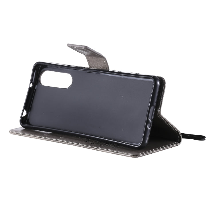 For Sony Xperia5 II Sun Embossing Pattern Horizontal Flip Leather Case with Card Slot & Holder & Wallet & Lanyard