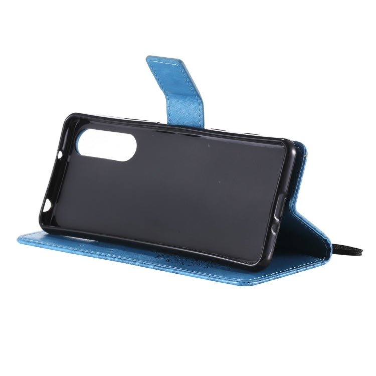 For Sony Xperia5 II Sun Embossing Pattern Horizontal Flip Leather Case with Card Slot & Holder & Wallet & Lanyard