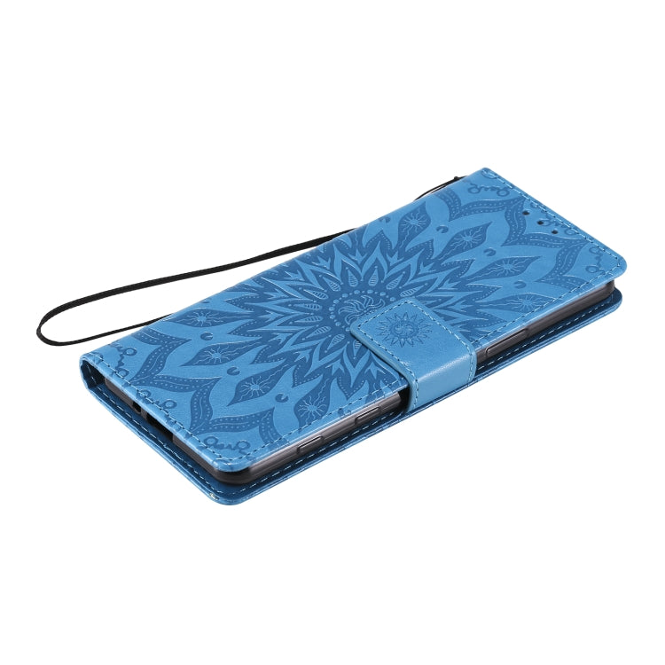 For Sony Xperia5 II Sun Embossing Pattern Horizontal Flip Leather Case with Card Slot & Holder & Wallet & Lanyard