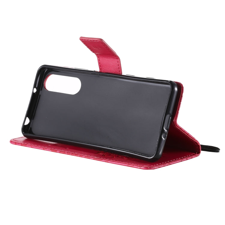 For Sony Xperia5 II Sun Embossing Pattern Horizontal Flip Leather Case with Card Slot & Holder & Wallet & Lanyard