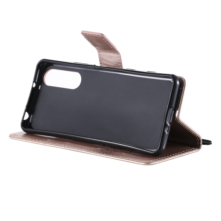 For Sony Xperia5 II Sun Embossing Pattern Horizontal Flip Leather Case with Card Slot & Holder & Wallet & Lanyard