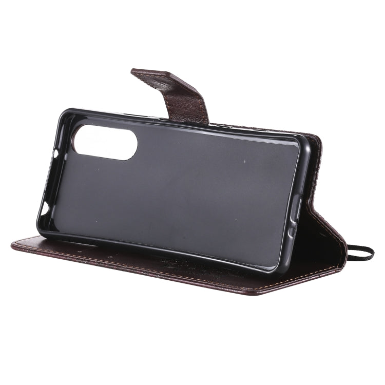 For Sony Xperia5 II Sun Embossing Pattern Horizontal Flip Leather Case with Card Slot & Holder & Wallet & Lanyard