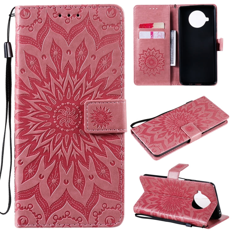 For Xiaomi Mi 10T Lite 5G Sun Embossing Pattern Horizontal Flip Leather Case with Card Slot & Holder & Wallet & Lanyard