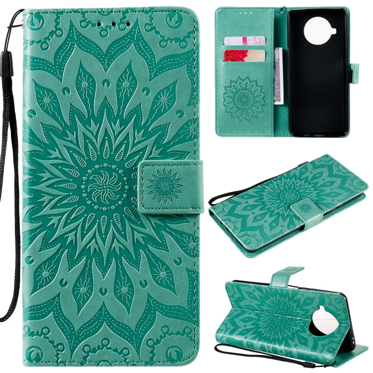 For Xiaomi Mi 10T Lite 5G Sun Embossing Pattern Horizontal Flip Leather Case with Card Slot & Holder & Wallet & Lanyard