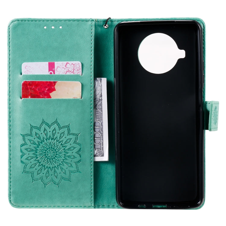 For Xiaomi Mi 10T Lite 5G Sun Embossing Pattern Horizontal Flip Leather Case with Card Slot & Holder & Wallet & Lanyard