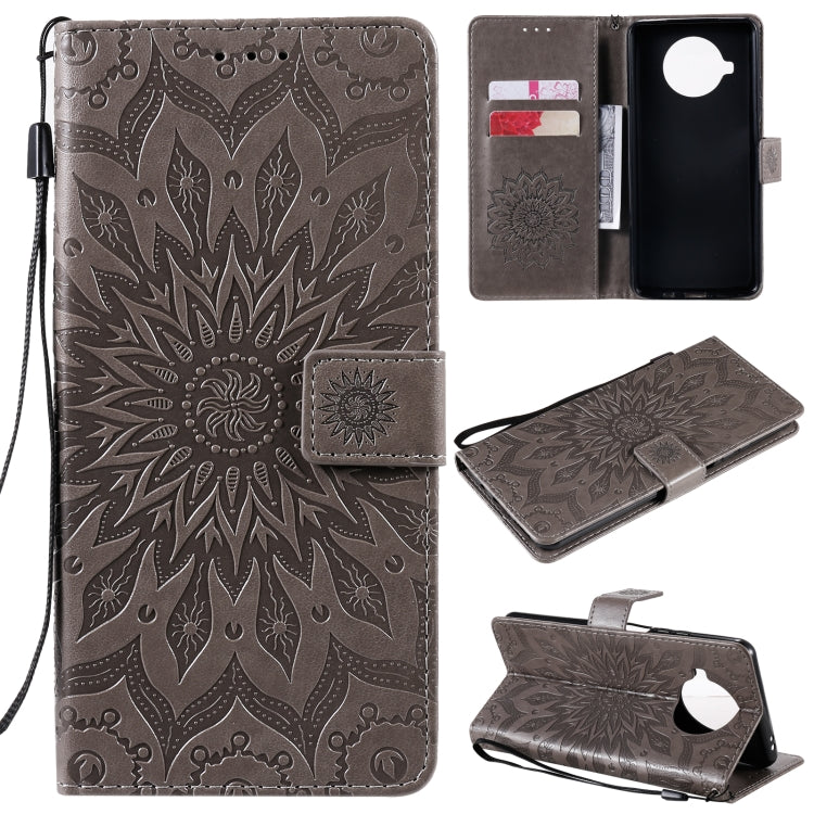 For Xiaomi Mi 10T Lite 5G Sun Embossing Pattern Horizontal Flip Leather Case with Card Slot & Holder & Wallet & Lanyard