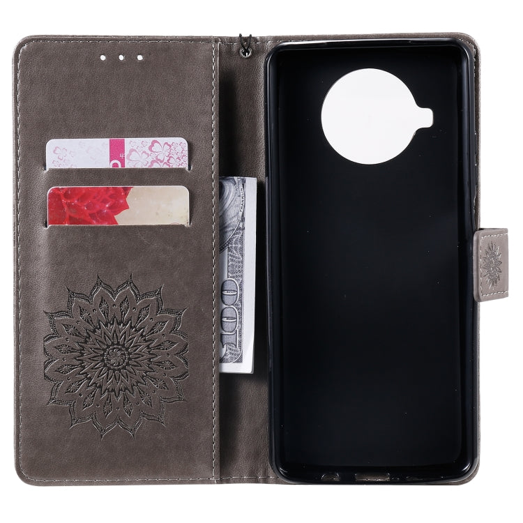 For Xiaomi Mi 10T Lite 5G Sun Embossing Pattern Horizontal Flip Leather Case with Card Slot & Holder & Wallet & Lanyard