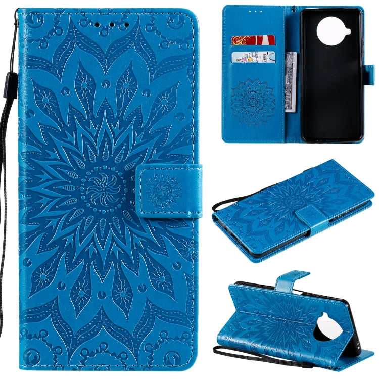 For Xiaomi Mi 10T Lite 5G Sun Embossing Pattern Horizontal Flip Leather Case with Card Slot & Holder & Wallet & Lanyard