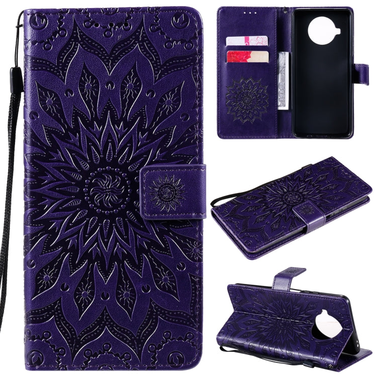 For Xiaomi Mi 10T Lite 5G Sun Embossing Pattern Horizontal Flip Leather Case with Card Slot & Holder & Wallet & Lanyard