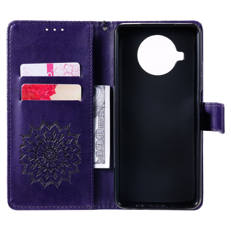 For Xiaomi Mi 10T Lite 5G Sun Embossing Pattern Horizontal Flip Leather Case with Card Slot & Holder & Wallet & Lanyard